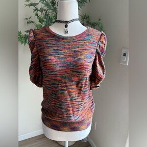 Anthropologie “Ruby Flutter-Sleeve Top” – Size MP